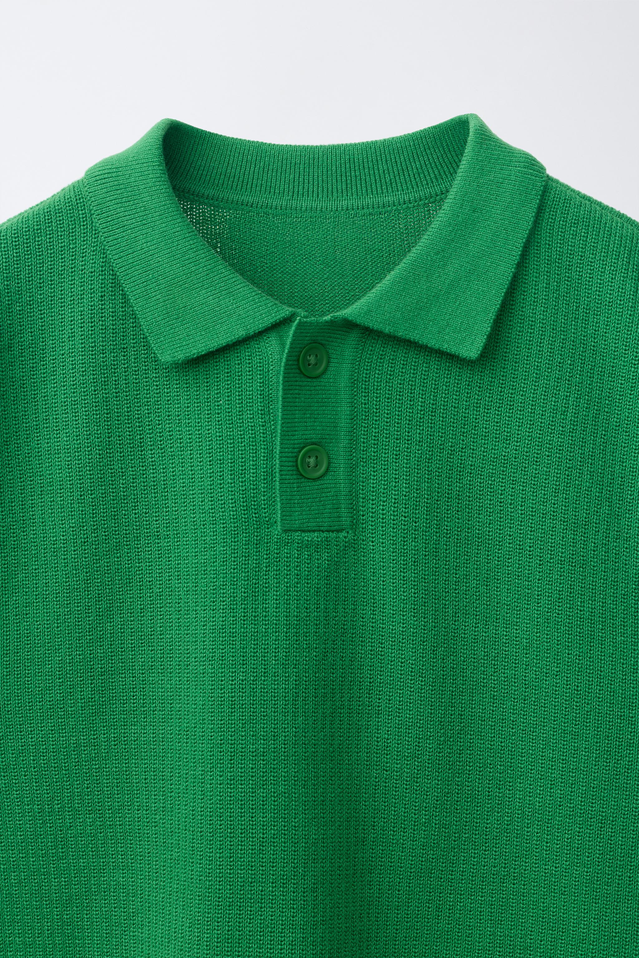 PLAIN TEXTURED POLO SHIRT